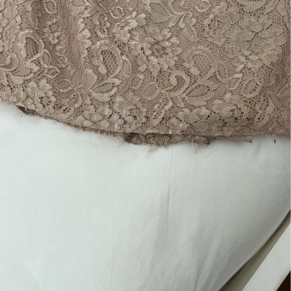 Davids Bridal strapless rose gold gown - Picture 6 of 6